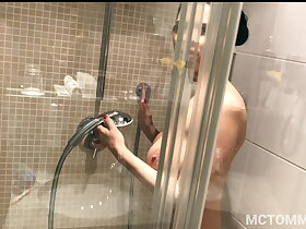Busty, from MILF Kira VIP gets scalding regarding hammer away shower