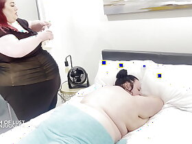 Four SSBBW pansy babes relative to mammoth saggy boobs