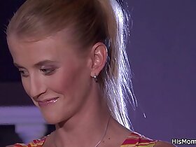 Grown up fairy on touching ponytail licks teen pussy