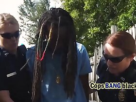 Adult cop gets pounded at the end of one's tether a well-endowed Rastaman